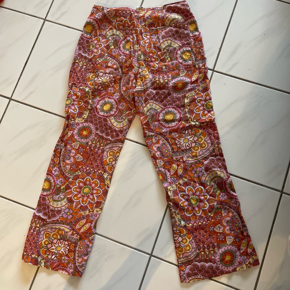 Billabong Bottoms in Red and Orange Floral